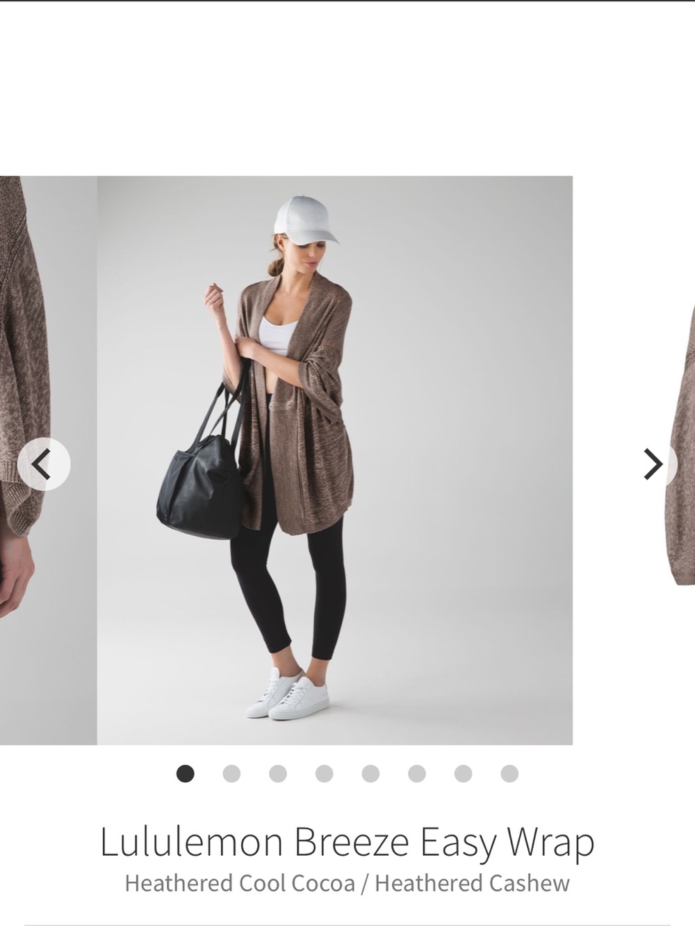 lululemon athletica Open-Front Ribbed Cardigan - Taupe Gray